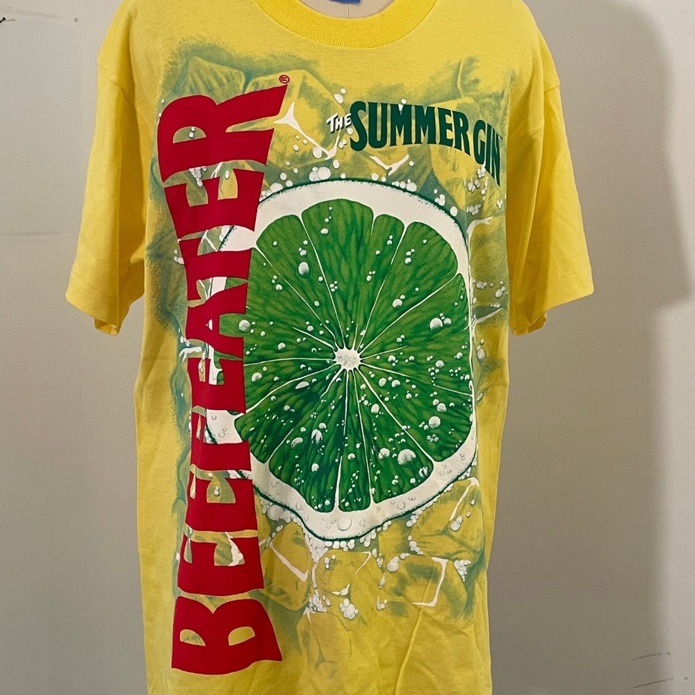 BEEFEATER "The Summer Gin" Vintage Single Stitch T-Shirt, Large
